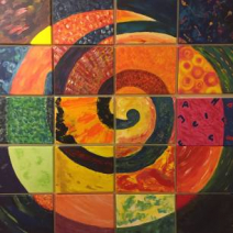 Selbstgestaltetes Bild einer Spirale